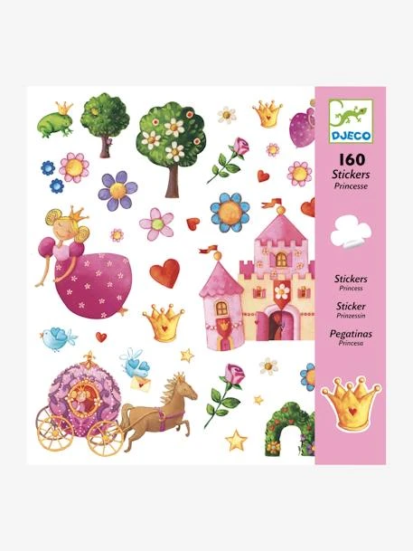 160 Stickers Princesse Marguerite DJECO Multicolore - Djeco – Image 2