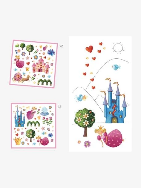 160 Stickers Princesse Marguerite DJECO Multicolore - Djeco – Image 3