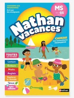 Cahier De Vacances 2022 De La Moyenne Section Vers La Grande Section - Maternelle 4/5 Ans - NATHAN Bleu - Nathan