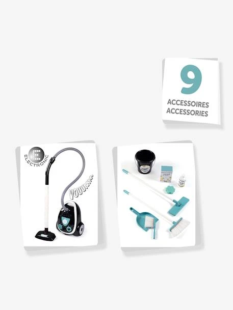 Chariot De Ménage Avec Aspirateur - SMOBY Bleu - Smoby – Image 3