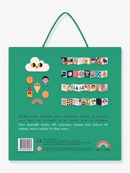 Coffret Livres D’éveil + Mobile Babybox MARCEL & JOACHIM Blanc - Auzou – Image 4