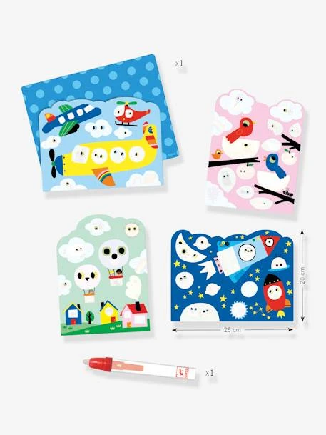 Coloriage à L'eau Caché Dans Le Ciel DJECO Bleu - Djeco – Image 3