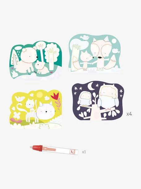 Coloriage Magique - Caché Dans Les Bois DJECO Mutlicolore - Djeco – Image 2