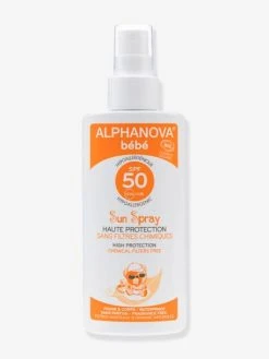 Crème Solaire Bio En Spray ALPHANOVA Bébé SPF50+ Blanc - Alphanova