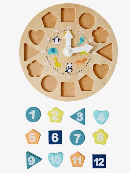 Horloge D'apprentissage En Bois FSC® Multicolore - Vertbaudet – Image 2
