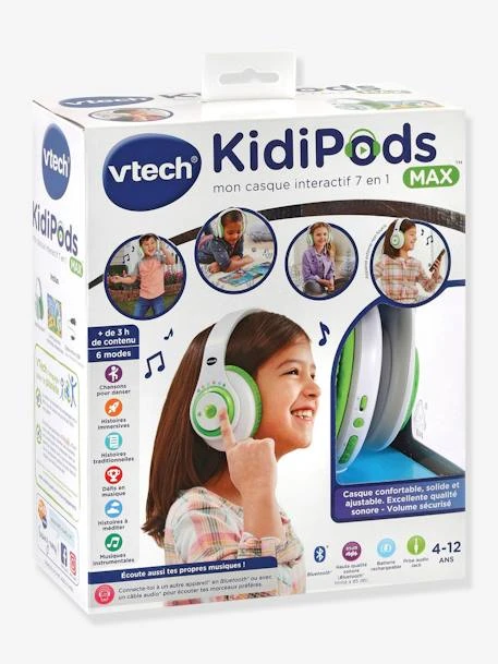 KidiPods Max - Mon Casque Interactif 7en1 - VTECH Multicolore - Toutes Les Marques – Image 2