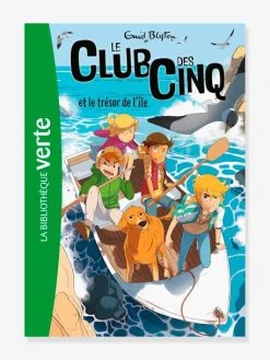 Le Club Des 5 Et Le Trésor De L'île - Tome 01 - HACHETTE Blanc - Hachette