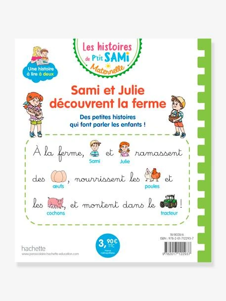 Les Histoires De P'tit Sami Maternelle (3-5 Ans) : Sami Et Julie Découvrent La Ferme - HACHETTE ÉDUCATION Blanc - Hachette – Image 2