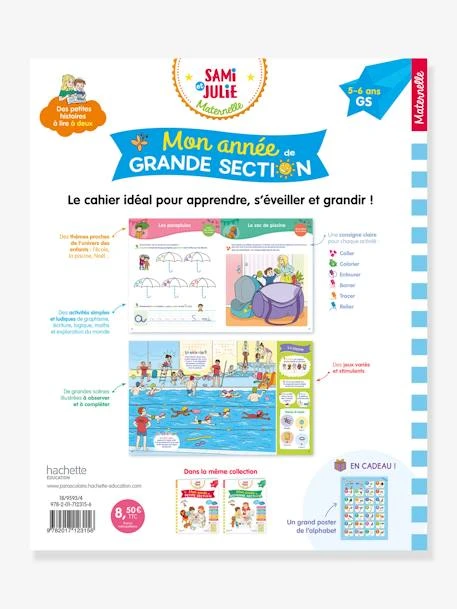Livre éducatif Sami Et Julie - Mon Année De CP Avec Sami Et Julie (toutes Les Matières) - HACHETTE ÉDUCATION Blanc - Hachette – Image 2