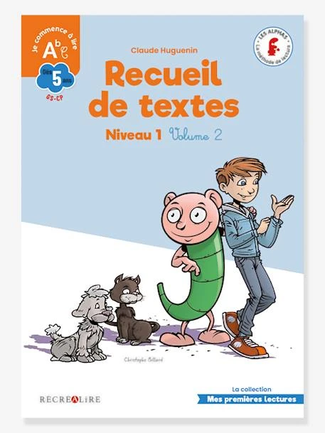 Livre Recueil De Textes Alphas Niveau 1 Volume 2 - RÉCRÉALIRE Multicolore - Recrealire