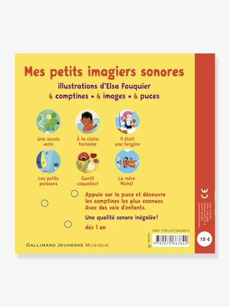Livre Sonore Mes Comptines Vol. 2 GALLIMARD JEUNESSE Jaune - Gallimard – Image 2