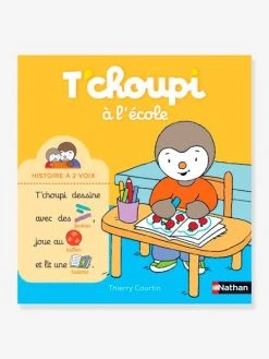 Livre T'choupi à L'école - Histoire à 2 Voix NATHAN Multico - Nathan