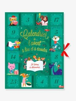 Mon Calendrier De L'Avent - 24 Histoires à Lire Et à écouter - DEUX COQS D'OR Vert - Hachette