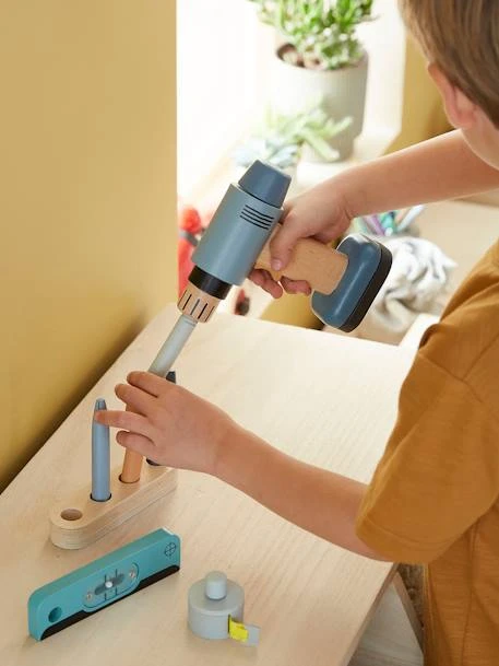 Perceuse Visseuse Et Ses Accessoires En Bois FSC® Gris - Vertbaudet – Image 4