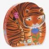 Puzzle 24 Pièces La Balade Du Tigre DJECO Orange - Djeco
