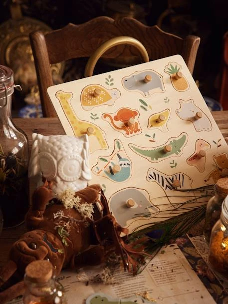 Puzzle Boutons Jungle En Bois FSC® Multicolore - Vertbaudet – Image 3