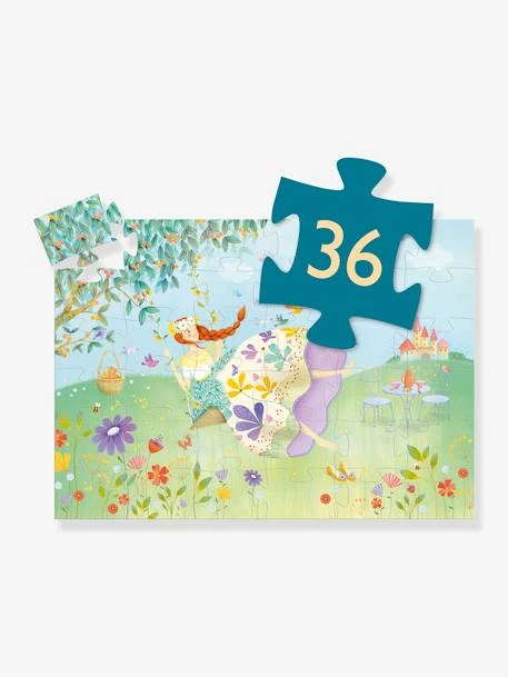 Puzzle La Princesse Du Printemps 36 Pièces DJECO Bleu - Djeco – Image 3