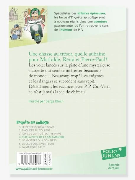 Sur La Piste De La Salamandre - Enquête Au Collège - T4 - GALLIMARD JEUNESSE Jaune - Gallimard – Image 2
