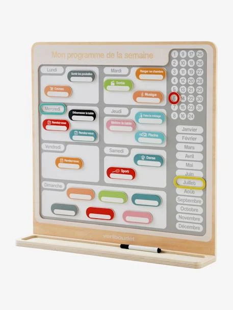 Tableau Organisateur De Semaine Gris - Vertbaudet – Image 2