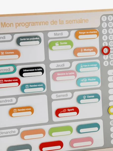 Tableau Organisateur De Semaine Gris - Vertbaudet – Image 3