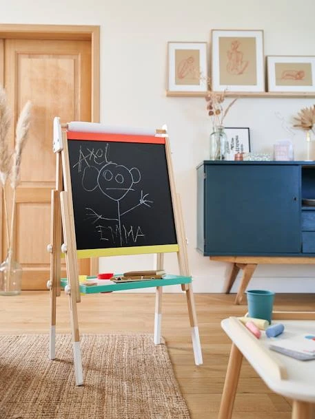 Tableau Pliable Et Réglable En Hauteur 3 En 1 En Bois FSC® Multicolore - Vertbaudet – Image 2